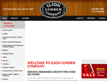 Tablet Screenshot of ilionlumber.com